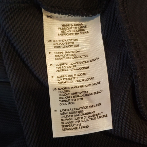 ADIDAS Navy Hooded Sweatshirt Hoodie sz L Women's - Picture 5 of 5